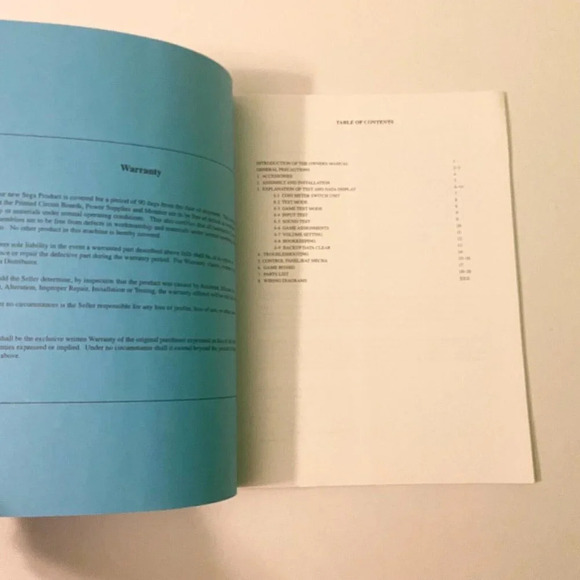 Vintage Sega World Series 99 Owners Manual Namoi Kit Version Arcade  Game Manual - Picture 3 of 10